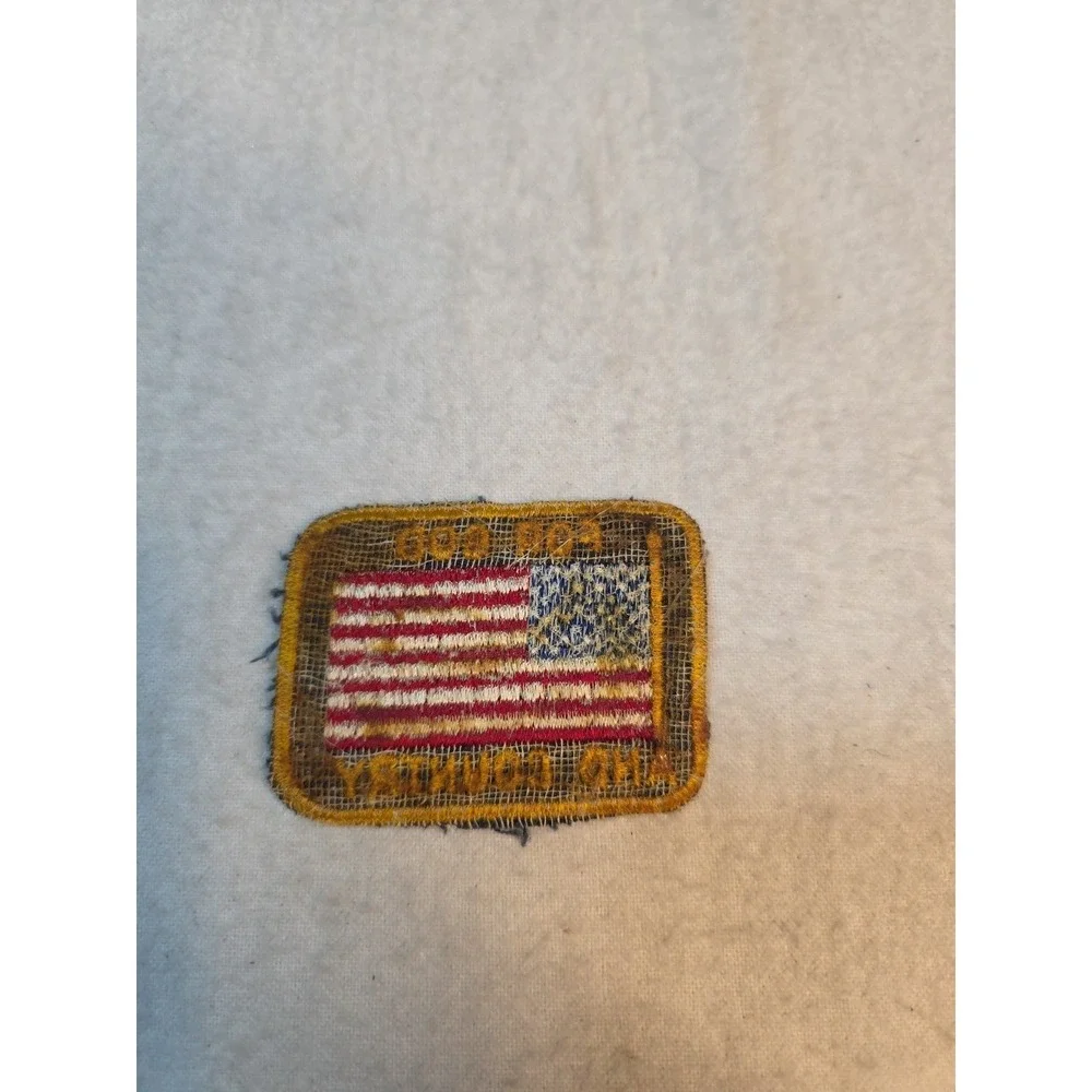 For God And Country Iron On Patch 2.5 x 2